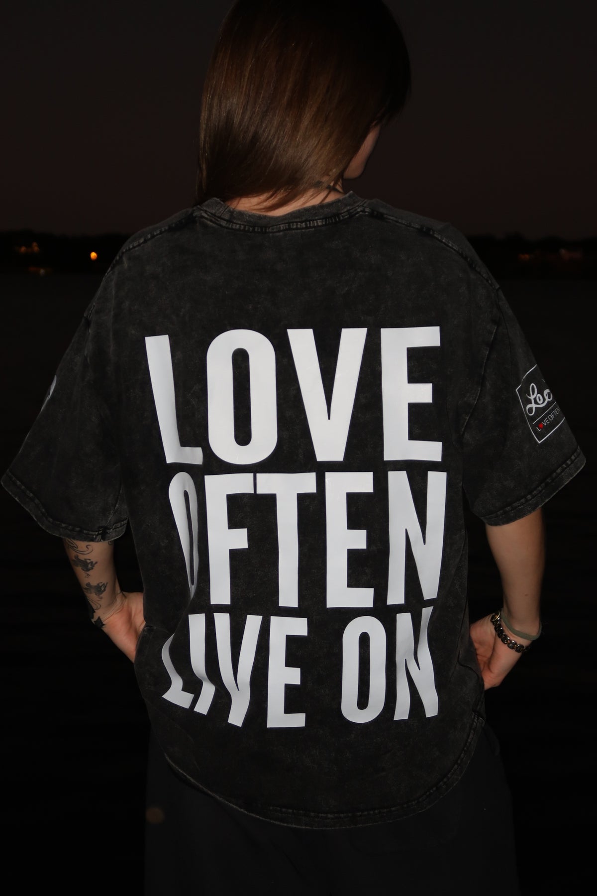 Love Often! Live On! T-Shirt - Black