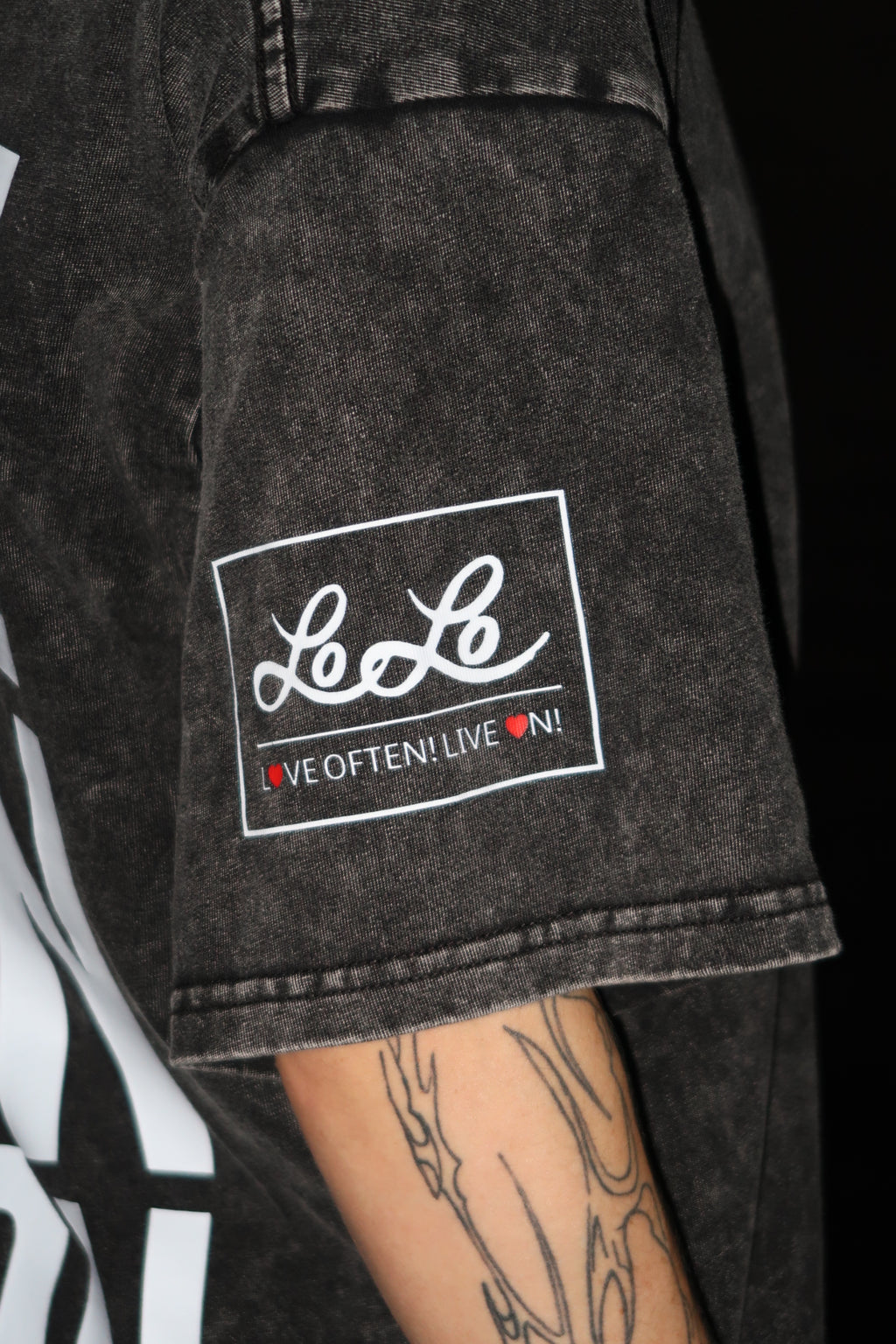 Love Often! Live On! T-Shirt - Black